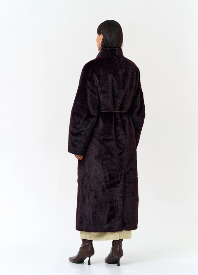 Длинная шуба из эко меха модель № 33990 универмаг малина фото