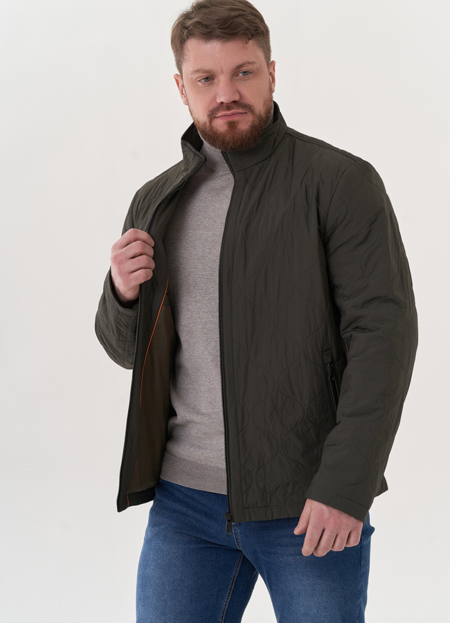 фото Куртка мужская в цвете хаки модель № 26814