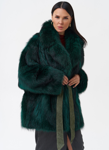 Шуба из енота летучая мышь