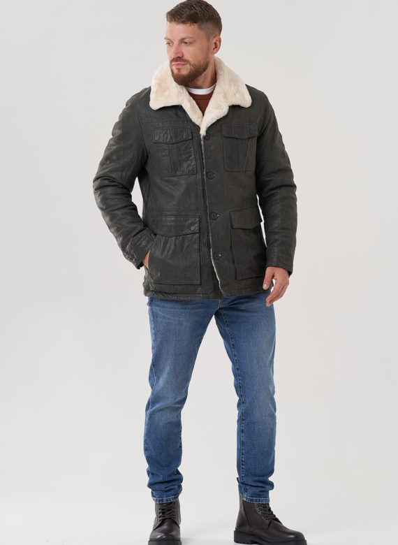 Куртка мужская из натуральной кожи 