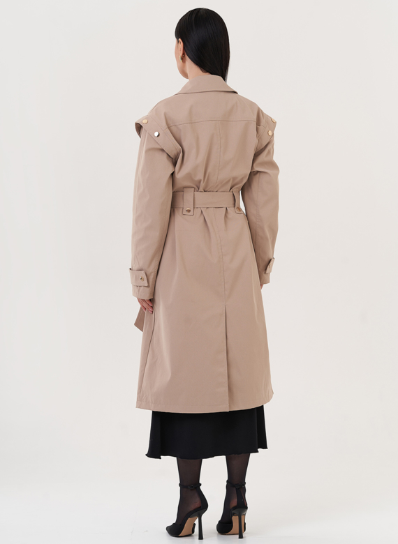Классический плащ бежевого цвета