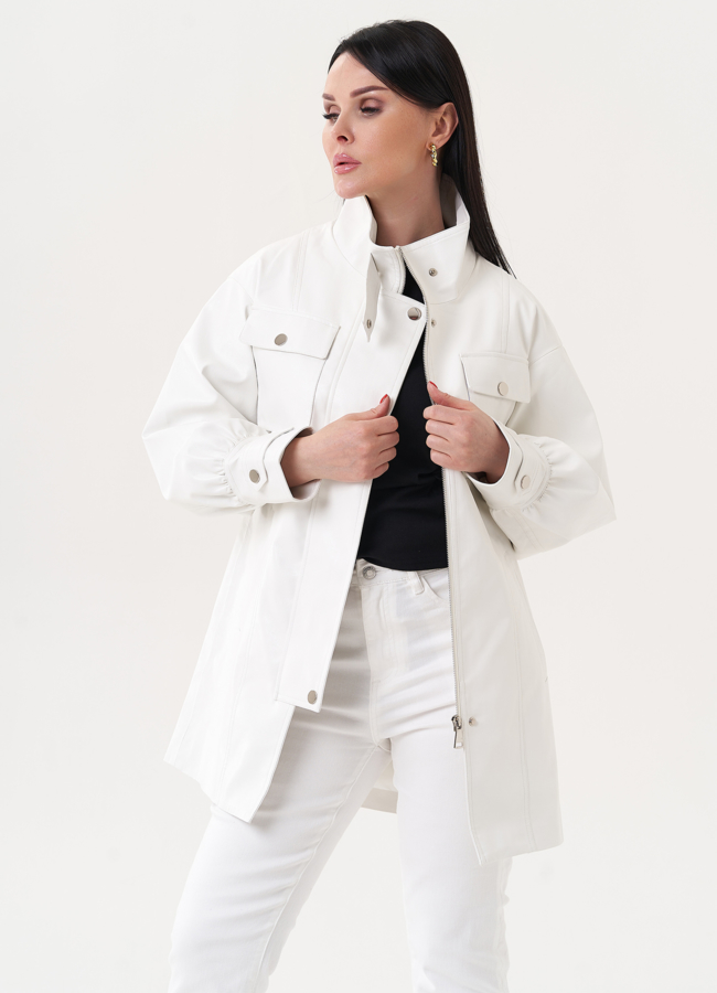 Жакет-рубашка из эко кожи модель № 27163 в кредит