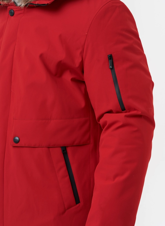 Парка мужская на мехе из волка