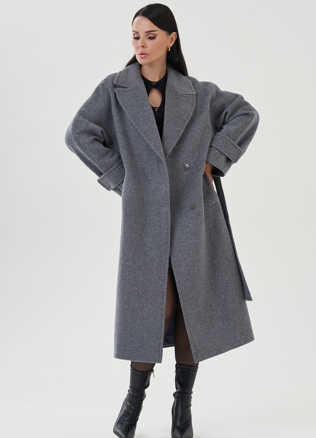 Пальто женское с английским воротником модель № 82086 универмаг малина